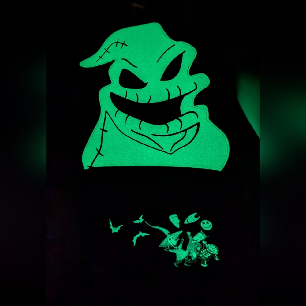 Glow in the dark Nightmare Before Christmas Oogie Boogie Backpack In excellent